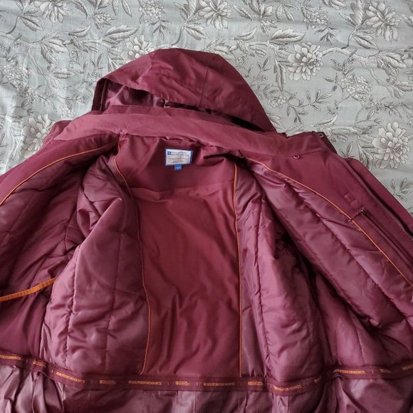 Men's - Mountain Warehouse Winter Jacket - burgundy/purple and rust colours - Picture 5 of 15